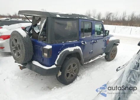2018 Jeep Wrangler Unlimited Sport S 4X4 из США, поврежденный, VIN 1C4HJXDG6JW243892